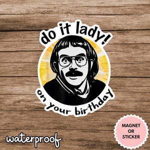 Chit Do It Lady Sticker, Viral TikTok Quote Sticker, Funny Waterproof Decal, Laptop Sticker, Aesthetic Motivation Sticker, Gift for Friends