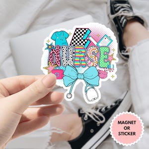 Nursing Sticker, Nurse & Health Care Stickers | RN Gift | DIY Medical Humor Stickers for Tumbler, Laptop, Planner, Water Bottle