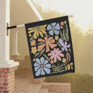 Subtle F*ck Trump Flowers Garden Flag, F*ck Trump Yard Banner, FDT Subtle Anti Trump Yard Sign, Democrat Gift, FDT Yard Sign, Resist Fascism