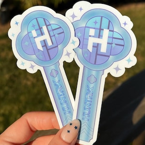 Huntrix lightstick demon hunter sticker, K-pop demon hunter sticker, rumi, demon hunter, k pop demon hunter, kawaii sticker
