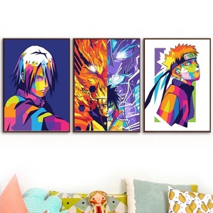 Anime Canvas Wall Art Naruto Dragon Ball One Piece Kids Room Decor