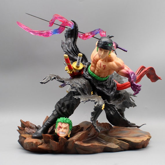 One Piece Figure Roronoa Zoro Blood Bath Anime Figure Statue