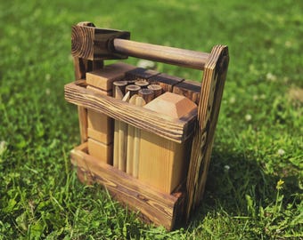 Set di scacchi vichinghi Kubb: gioco da giardino all'aperto
