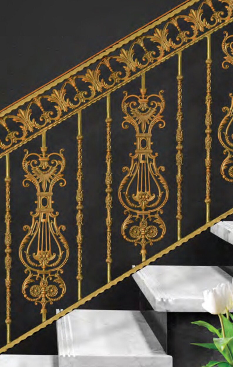 Black Cast Iron Stair Spindle Railing Balusters Balcony Metal