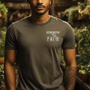 Christian Apparel for Gym Lovers, Faith Fitness based Tee Shirt, Jesus Gift for Believers, Workout T Shirt Prayer Warrior Catholic Clothing