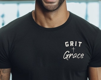Camiseta de entrenamiento Grit Grace Christian, camiseta de gimnasio y fitness