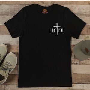 Kristna kläder för män, tränings-T-shirt med slagord, kristna t-shirts, kristna gåvor för honom, kristen skjorta för Jesusälskare, beslutsamhet bild 7