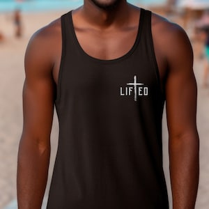 Christliches Tank Top für Training, Fitnessstudio Geschenk für Jesus Liebhaber, Glaubensbasierte Fitness Motivation Katholische Bibel Jesus Christus Beten Ausgewählte Kleidung
