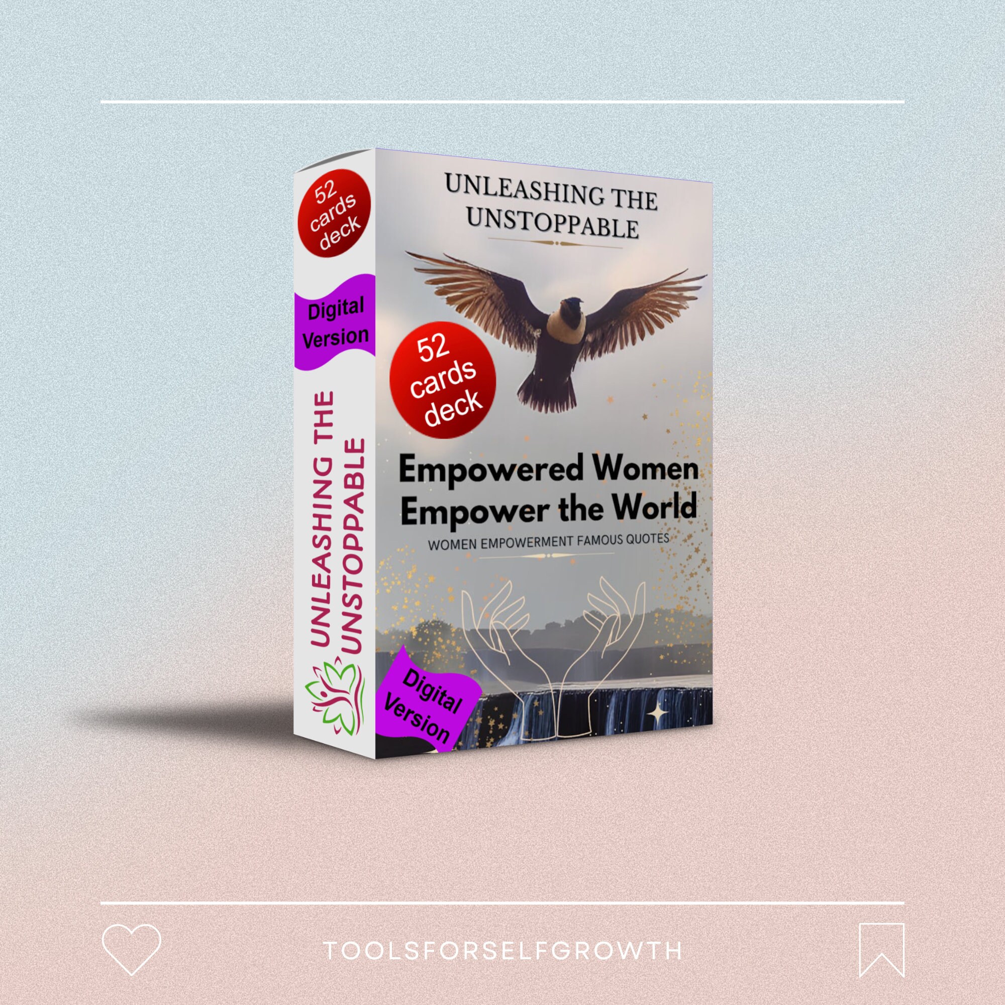 Motivational Card Deck Printable Selfdevelopment and Women Etsy