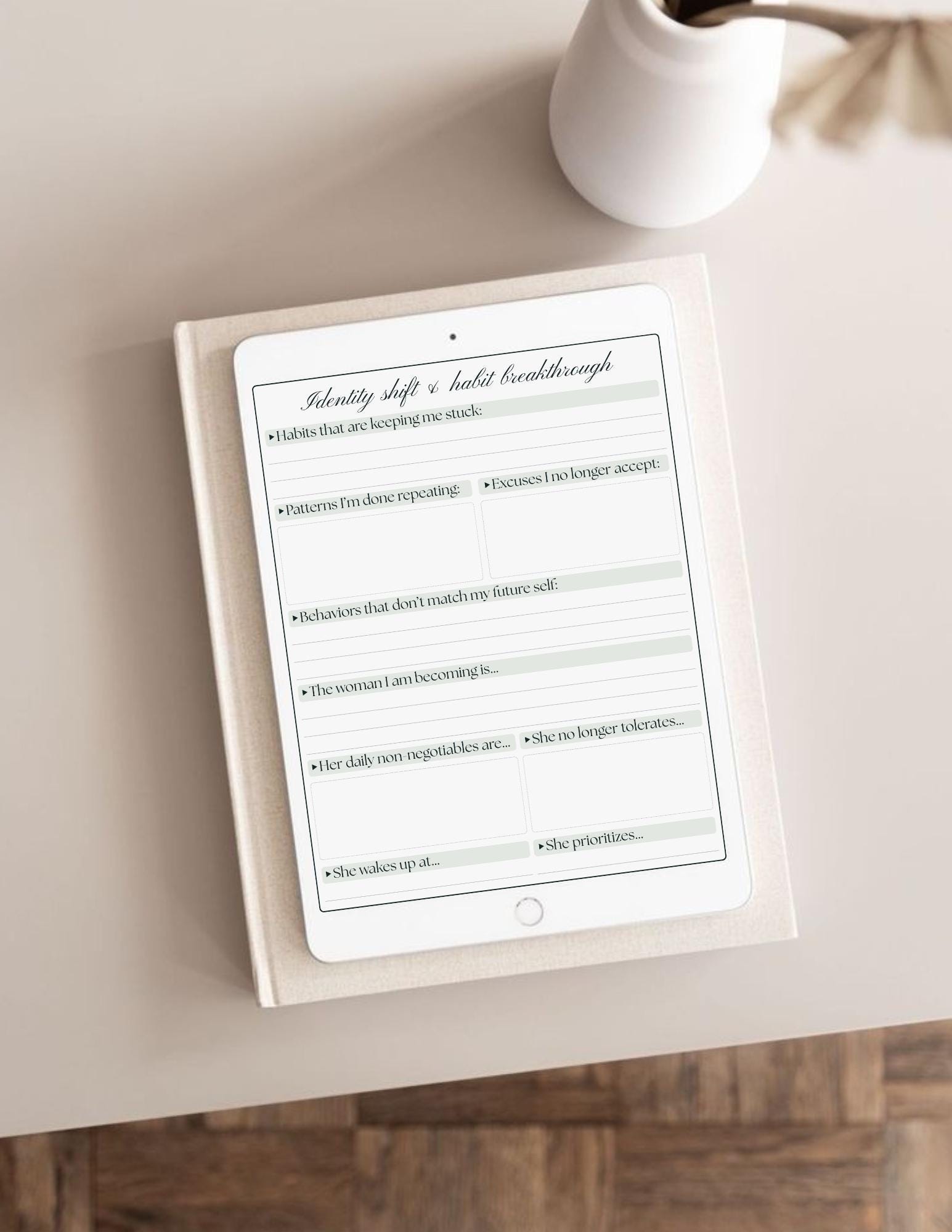 90 Day Life Reset Planner | 12 Week Transformation Workbook | Habit ...