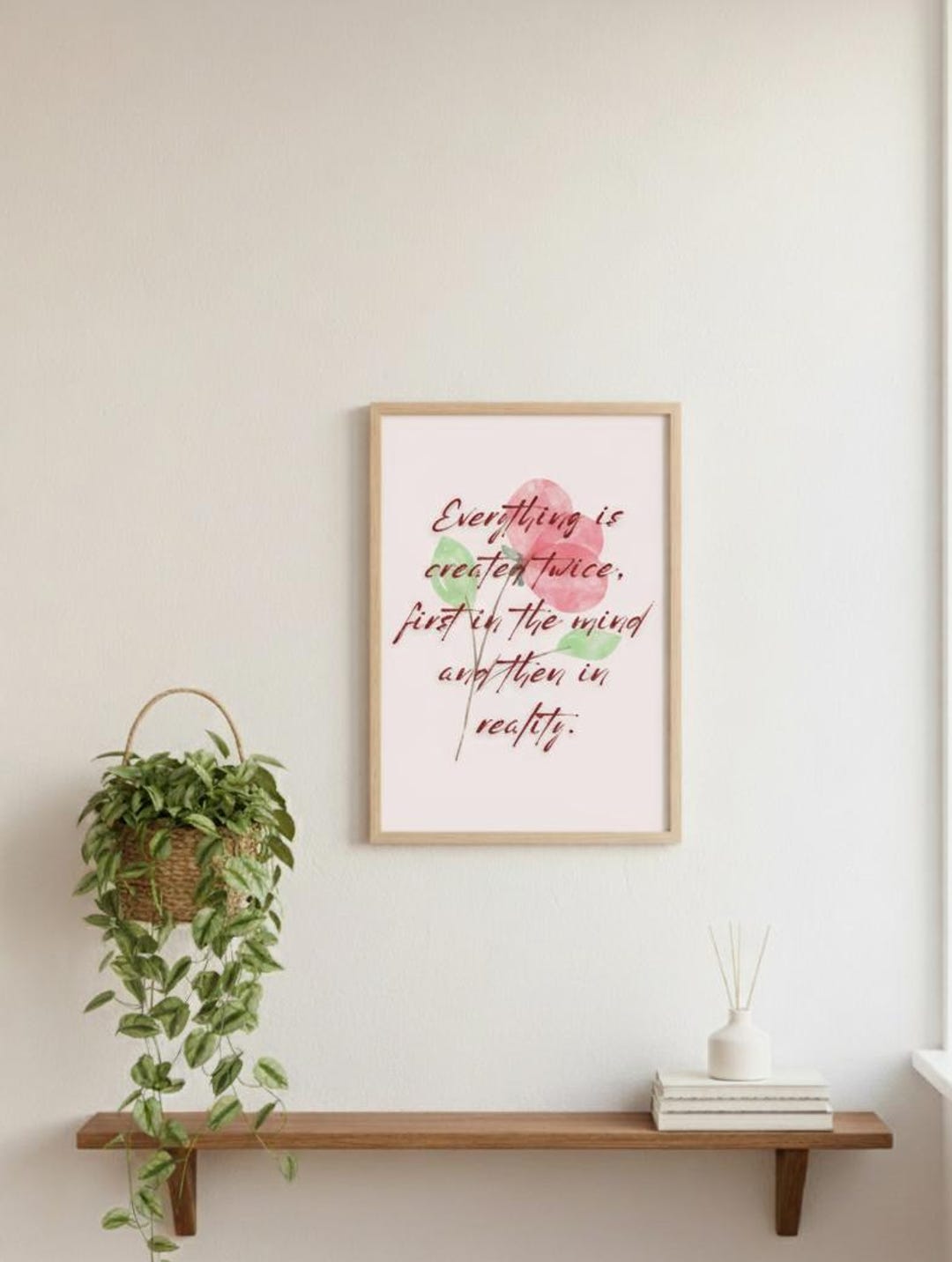 Positive Affirmation Poster | Minimalist Wall Art Print | Printable ...