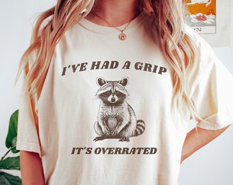 Funny Trash Panda Comfort Colors T-Shirt: Ironic Animal Tee