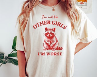 Funny Raccoon Meme T-Shirt: Trash Panda Vintage Tee