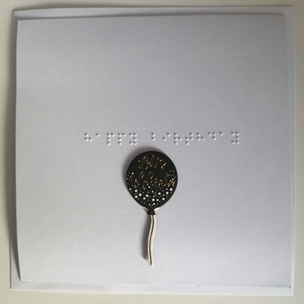 Braille Greeting Card | Birthdays | New Home | Humour | Congratulations | Passed Exams | Get Well Soon | Sympathy |