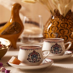 Black-Silver Fancy Greek/Turkish Coffee Cups Set of 6