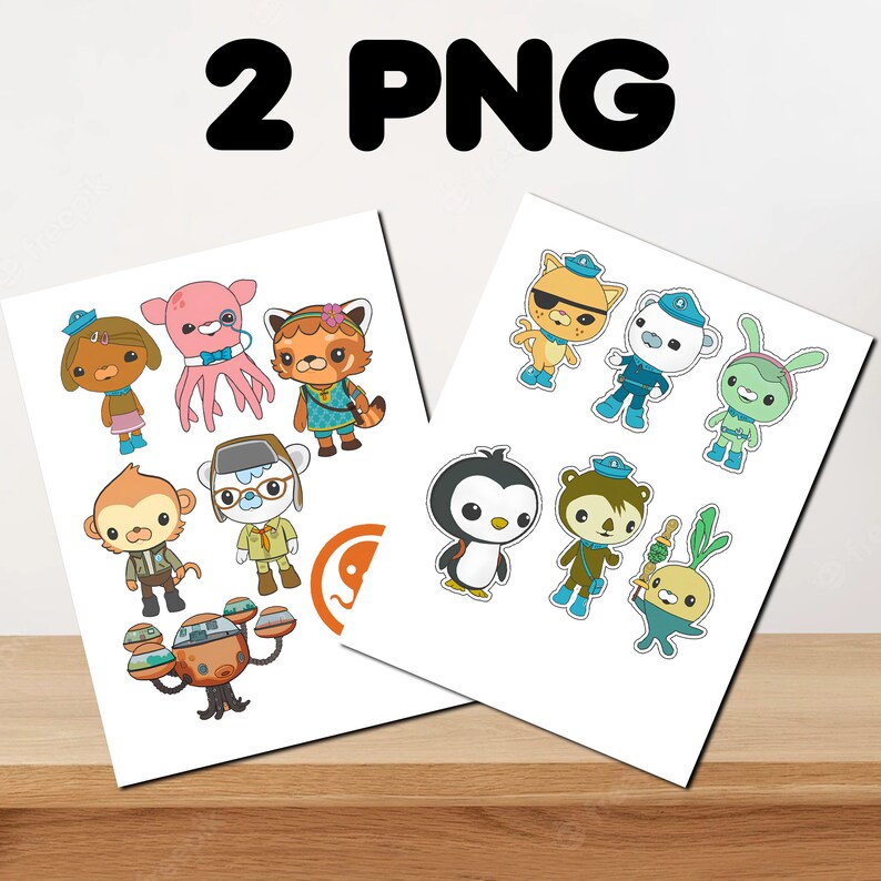 Instant Download Octonauts PNG File Octonauts Cake Topper Etsy Australia