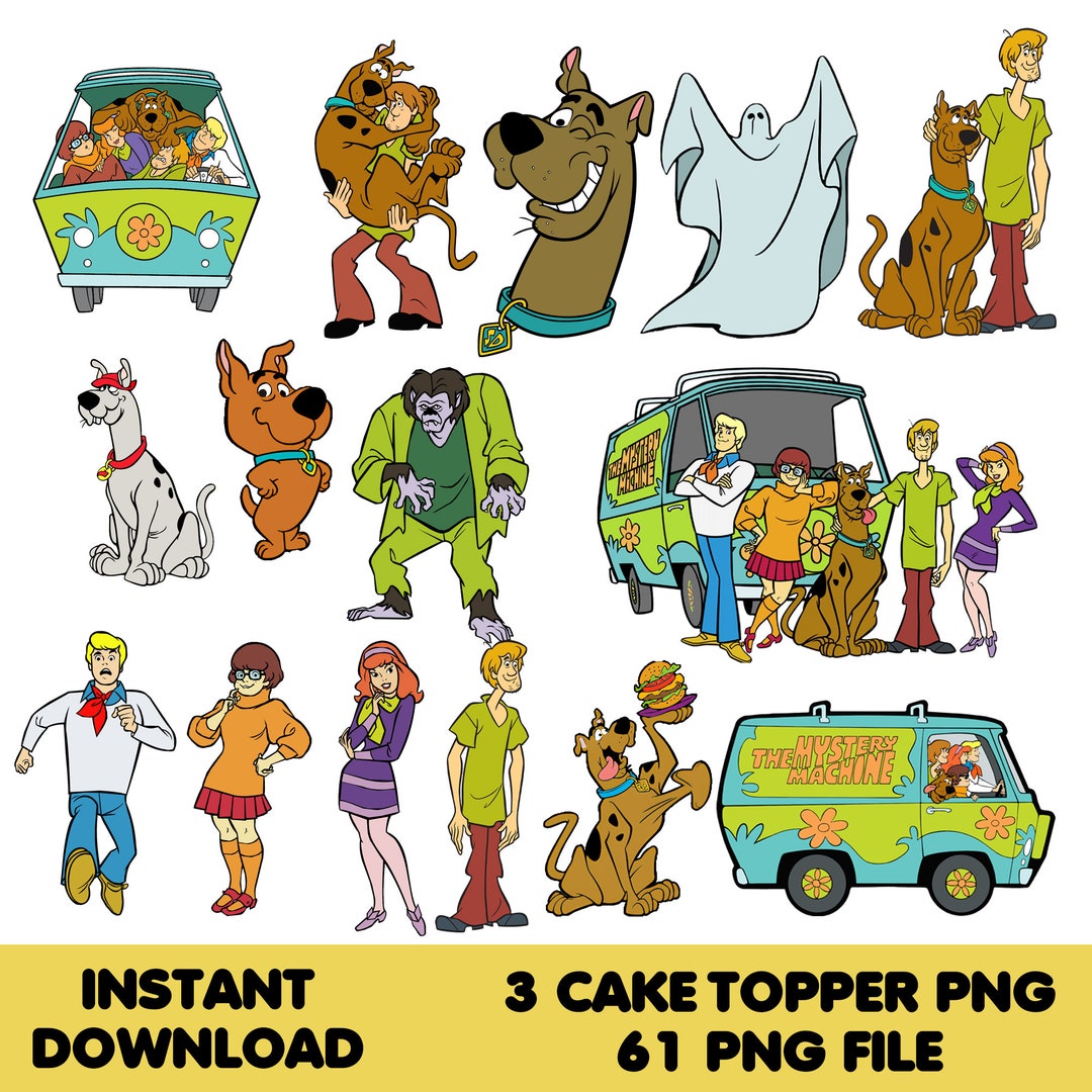 Instant Download Scooby Doo Cake Topper Scooby Doo PNG File - Etsy