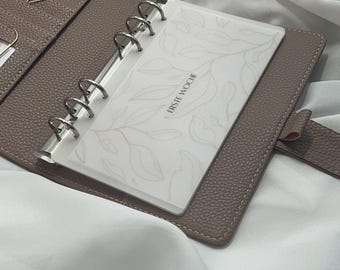 Weekly budget / A6 Frosty cash envelopes / branches / transparent matte / cash envelopes without zipper