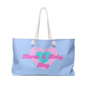 Mommy & Baby Weekender Bag Mommy and Baby Tote Mama and Baby Bag Hospital Bag Cute Hospital Bag for moms and baby Baby Weekender Bag