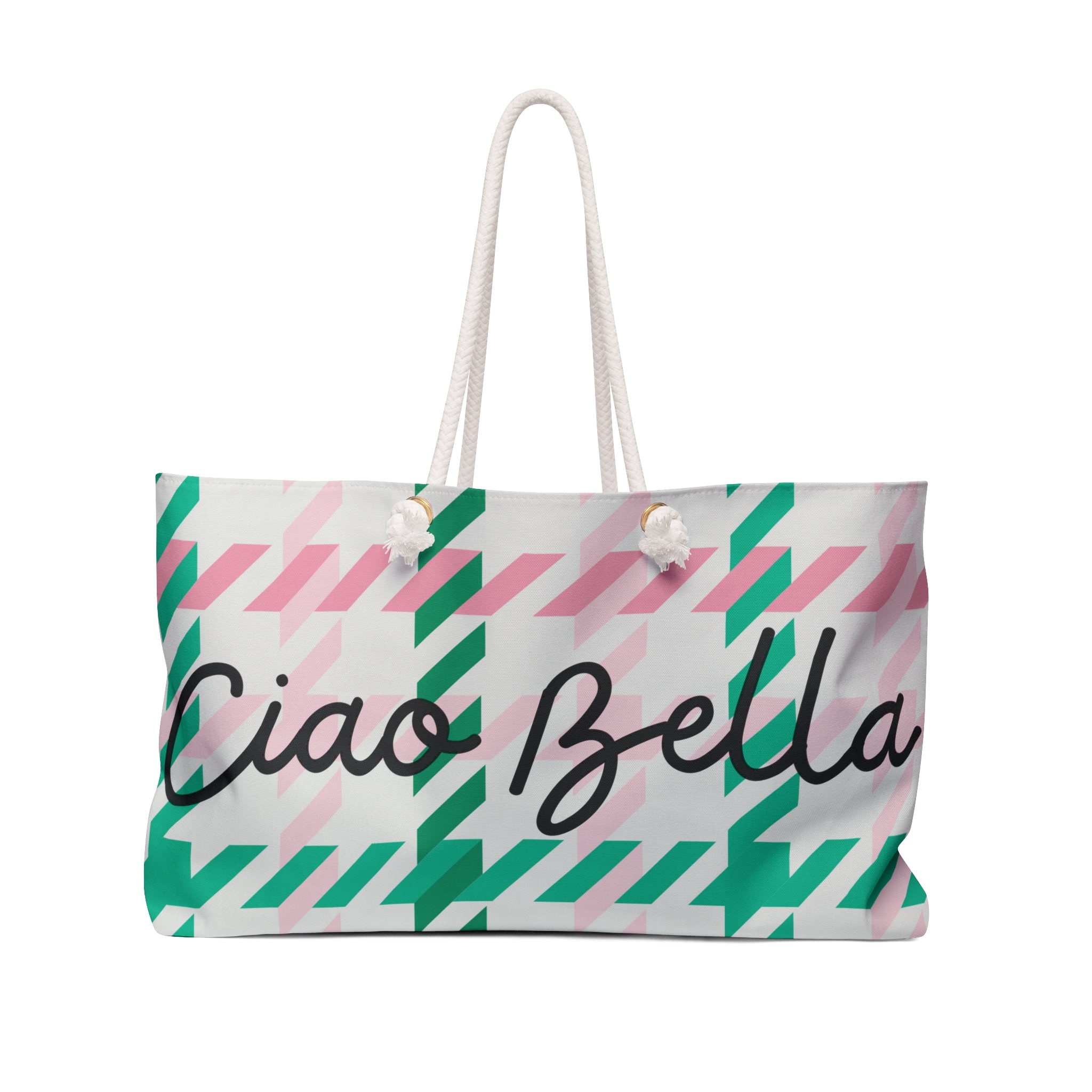 Ciao Bella Weekender Bag, Overnight Bag for Women, Large Canvas