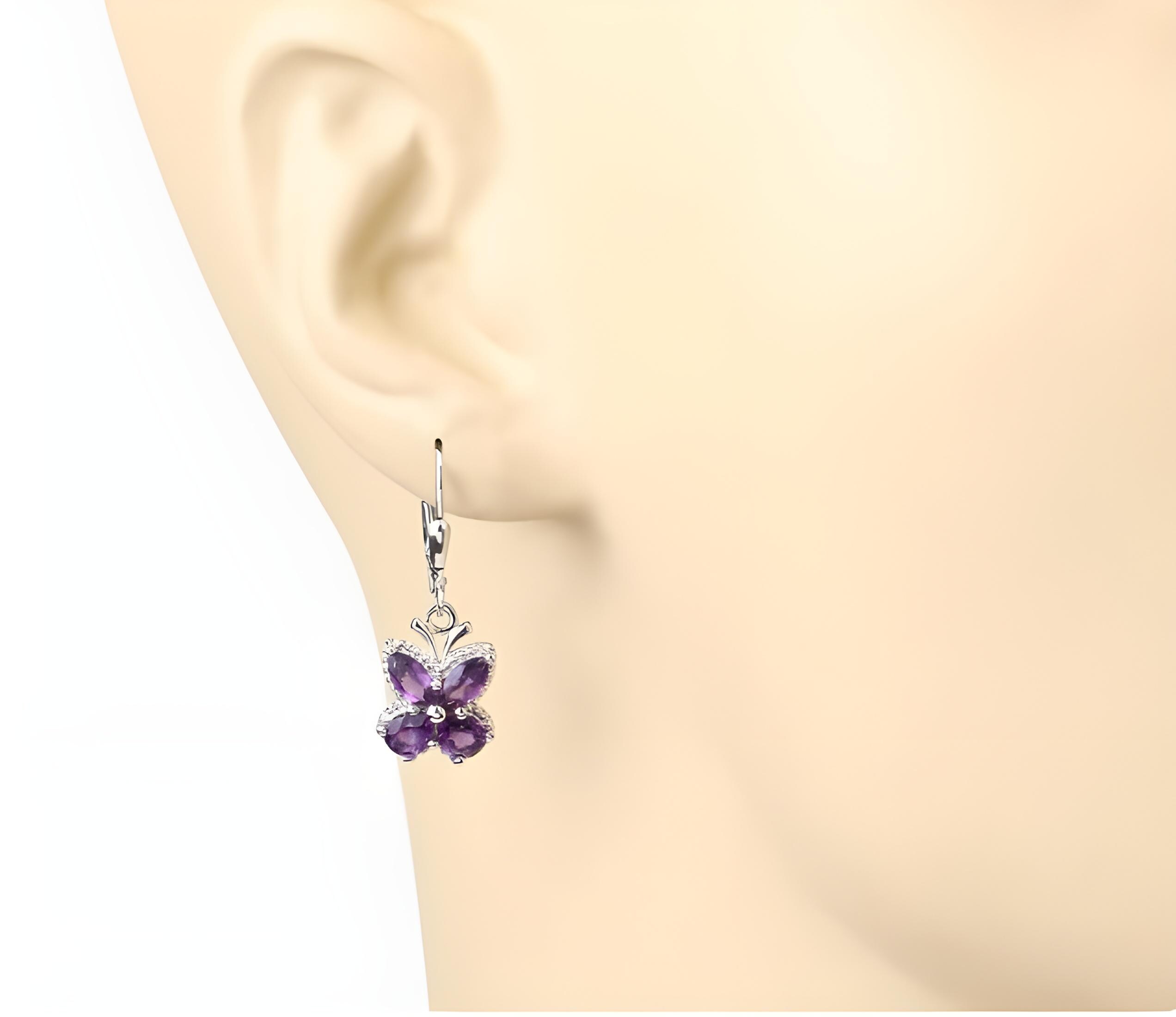 Orecchini a bottone con nappe in argento sterling 925 ipoallergenici