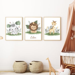 Conjunto de carteles para decoración de habitaciones de bebés y niños.