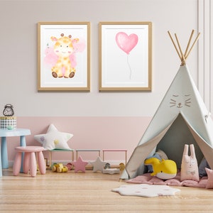 Set dekorativer Poster für Baby- und Kinderzimmer