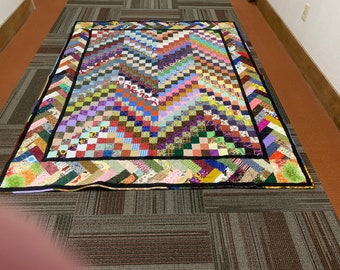 Handmade Colorful Patchwork Quilt