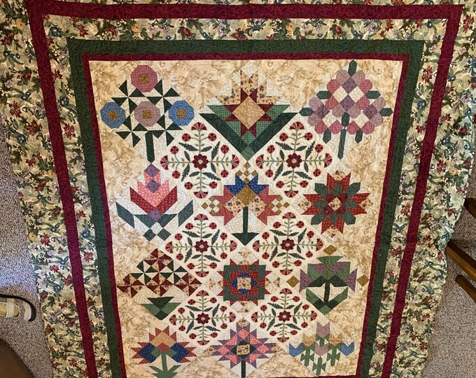 Beautiful, Queen Size Handmade Quilt Etsy