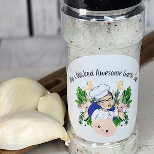 Garlic Salt, seasoning, garlic seasoning, handmade garlic salt
