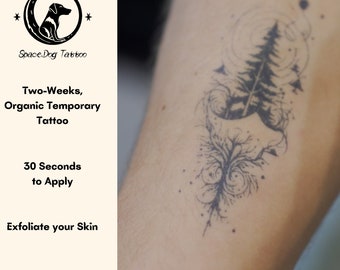 Nature Tattoo | Temporary Tattoo | Semi-Permanent Tattoo | Last Up to 2 weeks | Jagua Hanna | Organic Tattoo | Eco-friendly product