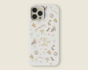 Wedding Phone Case Design Watercolor Chapel Art Collage Accessory for Bride Wedding Planning Dream Gift Personalized Magsafe Protection Case