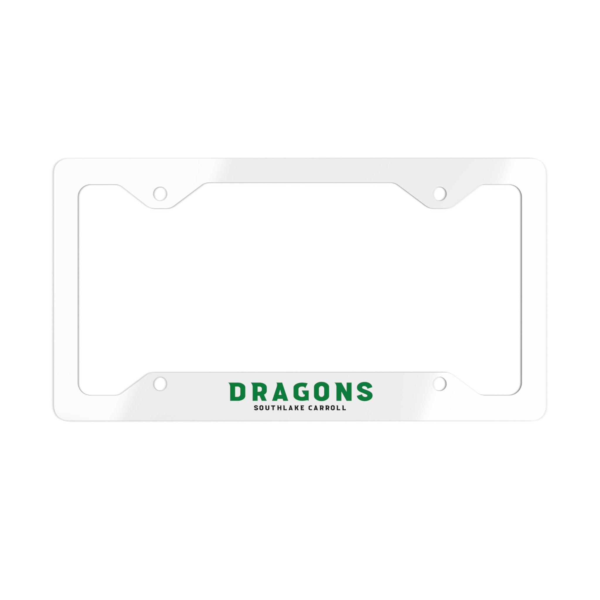Dragon Southlake Carroll Dragon Metal License Plate Frame Etsy
