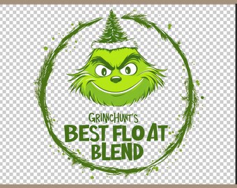 Grinchmas Blend Face  PNG Grinch Christmas Grinch Clip Art PNG Ideal for Cricut Crafting Funny Grinch  Png