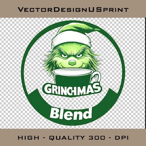 Grinchmas Blend Face  PNG Grinch Christmas Grinch Clip Art PNG Ideal for Cricut Crafting Funny Grinch  Png