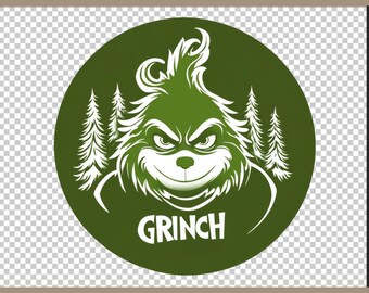 Grinchmas Blend Face  PNG Grinch Christmas Grinch Clip Art PNG Ideal for Cricut Crafting Funny Grinch  Png
