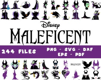 244 Files Maleficent Svg Bundle- PNG-SVG-DXF-Eps-Pdf