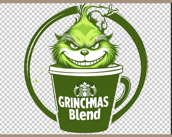 Grinchmas Blend Face  PNG Grinch Christmas Grinch Clip Art PNG Ideal for Cricut Crafting Funny Grinch  Png