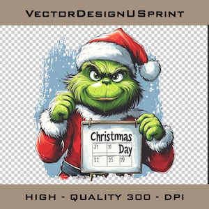 Grinch Face PNG Grinch Christmas Grinch Clip Art PNG Ideal for Cricut Crafting Funny Grinch Svg Png
