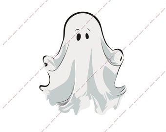 Fantasma di Halloween Svg / Fantasma carino Svg / Fantasma Svg / Halloween Svg / Dolcetto o scherzetto Svg / Fantasma volante Svg