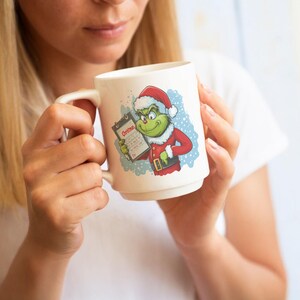 Grinch Notepad Grinch Face PNG Grinch Christmas Grinch Clip Art PNG Ideal for Cricut ...