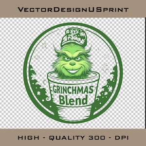 Grinchmas Blend Face  PNG Grinch Christmas Grinch Clip Art PNG Ideal for Cricut Crafting Funny Grinch  Png