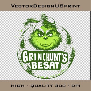 Grinchmas Blend Face  PNG Grinch Christmas Grinch Clip Art PNG Ideal for Cricut Crafting Funny Grinch  Png