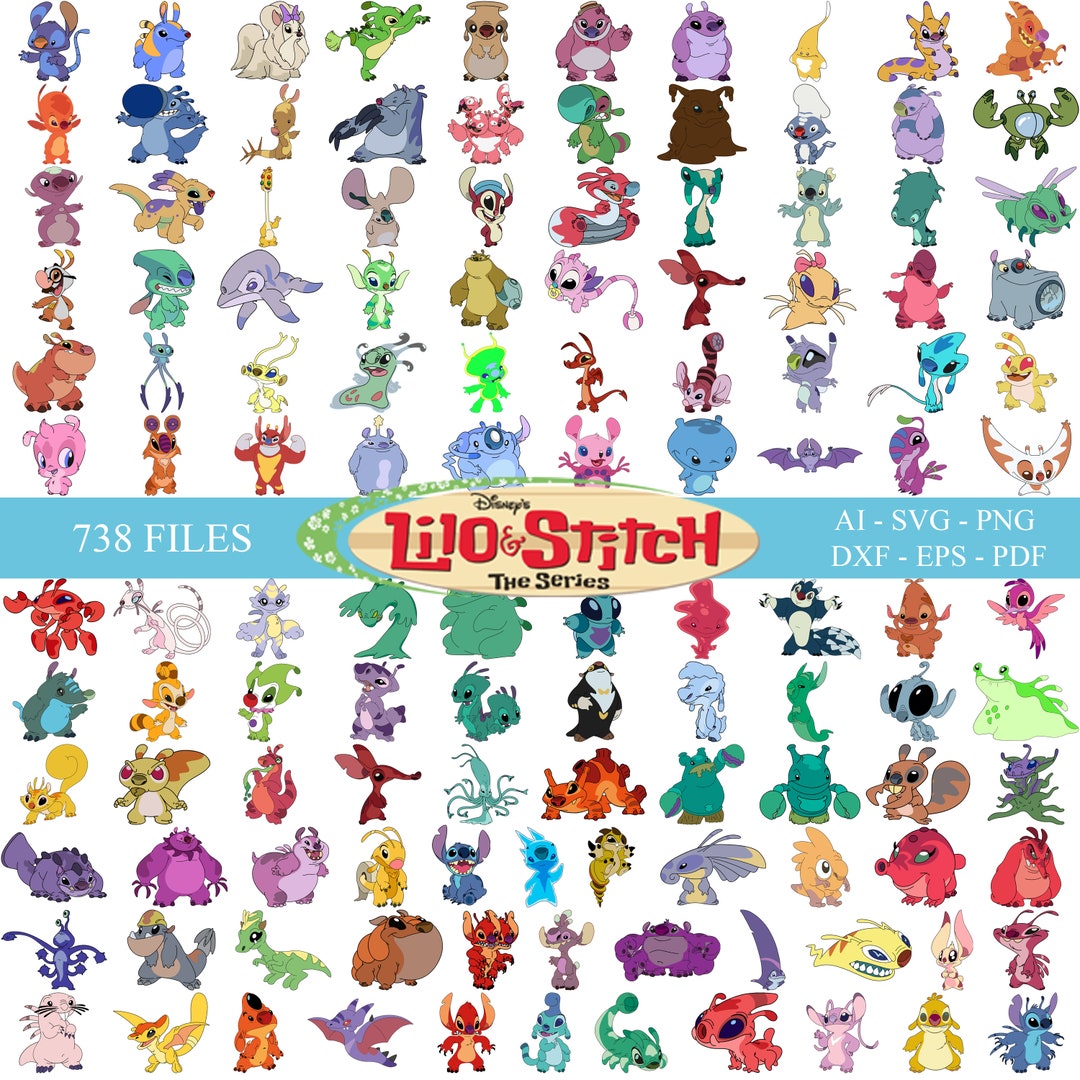 738 Files Stitch Experiments Svg, Stitch Experiments Bundle, Stitch Png