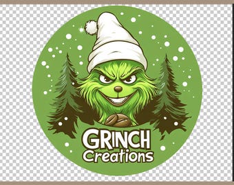 Grinchmas Blend Face  PNG Grinch Christmas Grinch Clip Art PNG Ideal for Cricut Crafting Funny Grinch  Png