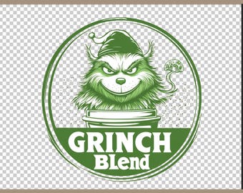 Grinchmas Blend Face  PNG Grinch Christmas Grinch Clip Art PNG Ideal for Cricut Crafting Funny Grinch  Png