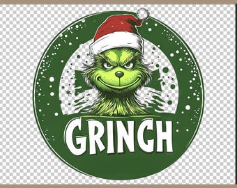 Grinchmas Blend Face  PNG Grinch Christmas Grinch Clip Art PNG Ideal for Cricut Crafting Funny Grinch  Png