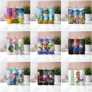 Regalo Gamer Ufficiale Tumbler Super Mario Ufficiale 700ml - Bicchiere Plastica Con Cannuccia | Personaggi Mario Bros | Regalo Gamer Plastic Cups - 3