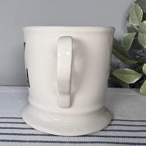 Anthropologie Monogrammed Mug: Z Initial Shaving-Style Mug 画像 4