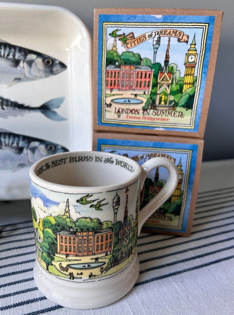 Emma Bridgewater Mugs and Fish Tray London in Summer Soul Sisters Best